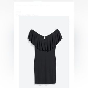 Black dress off the shoulder new with tags